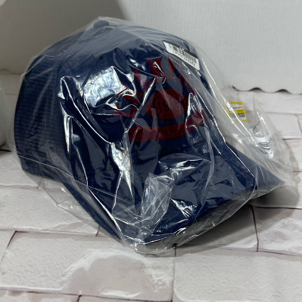 Champion Navy Blue Mesh Trucker Hat 1919 Red Logo‎ Adjustable One Size